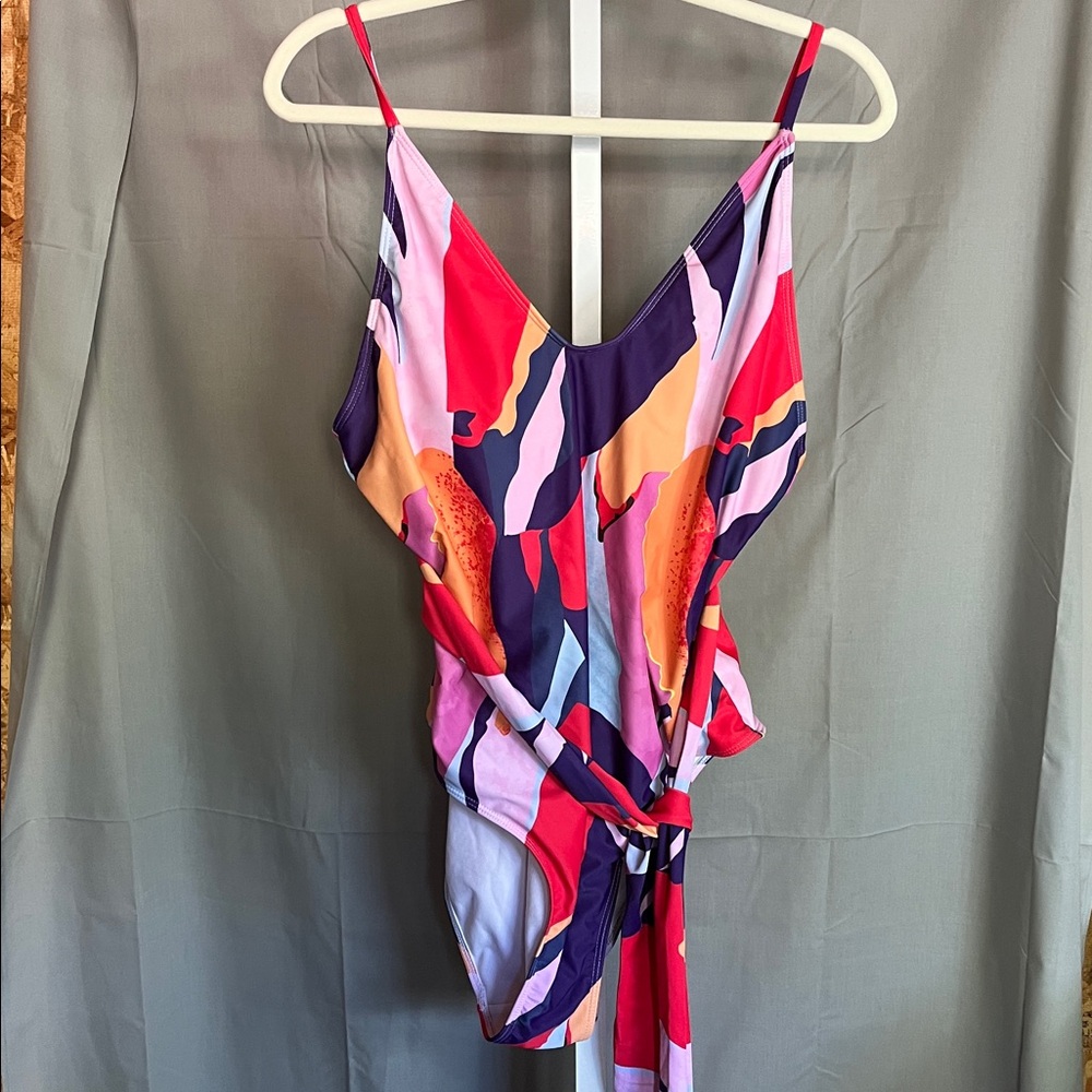 XL One Piece Swimsuit pink/purple